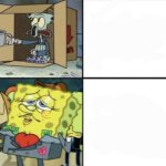 Poor Squidware Vs Rich Sponge bob