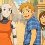 Distracted Boyfriend Robot Ghibli