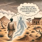 WHEN an UNCLEAN SPIRIT GOES OUT OF a person, it passes through w