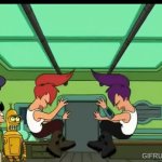 Futurama Mirror Fight GIF Template