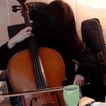 cello girl GIF Template