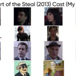 The Art of the Steal (2013) Cast (My Style) | image tagged in the art of the steal 2013 cast my style,meme,memes,spoof cast,the art of the steal,characters | made w/ Imgflip meme maker