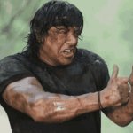 Rambo thumbs up