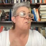 Carla Gericke smoking