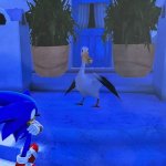 sonic with low poly pelican