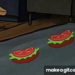 SpongeBob salad GIF Template