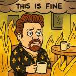 Richard Heart This Is Fine Dog Meme