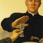 priest at table