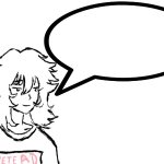 Woman speaking shit template