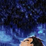 Vegeta in the rain
