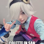 Pov: Colette in San Diego comic con 2025 | POV:; COLETTE IN SAN DIEGO COMIC CON 2025 | image tagged in brawl stars colette cosplayer,colette,brawl stars,san diego,comic con,cosplay | made w/ Imgflip meme maker