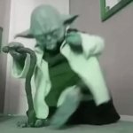 dont do it folks | don't watch brainrot; that stuff gives you brain rot | image tagged in gifs,star wars yoda,dance | made w/ Imgflip video-to-gif maker