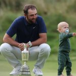 Scottie Scheffler Son Baby Pointing