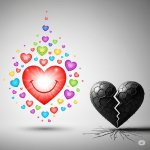 Happy heart broken heart