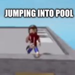 Always happens to me lol | REGRETTING IT MID-JUMP; JUMPING INTO POOL | image tagged in gifs,pool,summer | made w/ Imgflip video-to-gif maker