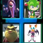 Monsters, Inc. recast 2 (Sonic Version) | image tagged in monsters inc style recast | made w/ Imgflip meme maker