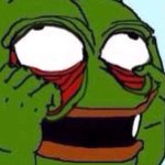 Pepe pulling eyelids