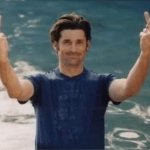 Grey's Anatomy Derek middle finger's