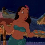 Nani Pelekai as a Waitress