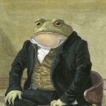 Frog in suit