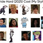 Bride Hard (2025) Cast (My Style) | image tagged in bride hard 2025 cast my style,meme,memes,spoof cast,bride hard,characters | made w/ Imgflip meme maker