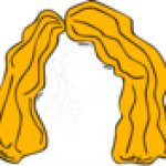 Blonde wig transparent