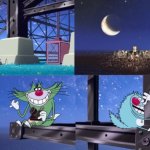 Oggy, Lattice Climbing meme