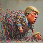 Donald Trump is unraveling and losing his head.