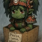 cute adoptable little ork warboss template