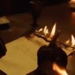 fire writing GIF Template