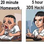 Homework vs fun
