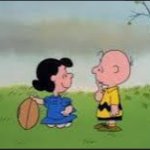 Charlie brown and lucy football