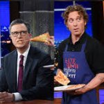 Stephen Colbert and Jeremy Allen White