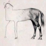 Inverse horse drawing