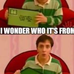 Just got a letter