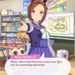 Sakura Bakushin O extending her hand