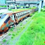 Abandoned Japanese bullet train