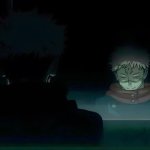 Yuji and sukuna train scene
