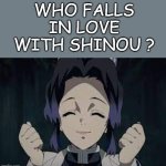 who falls in love with shinou ?