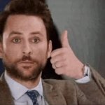 Charlie Day thumbs up
