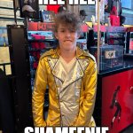 Hee Hee Shameenie | HEE HEE; SHAMEENIE | image tagged in liam keel history crotch grab,michael jackson,crotch,lewd,liam keel | made w/ Imgflip meme maker