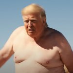 Standing Nude in Orange meme