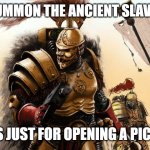 Slavic Thunder Warriors | WHEN YOU SUMMON THE ANCIENT SLAVIC STRENGTH; BUT IT'S JUST FOR OPENING A PICKLE JAR | image tagged in slavic thunder warriors,slavic warrior,slavic lives matter | made w/ Imgflip meme maker