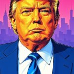 Donald Trump Big Daddy poster drawing