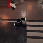 running from Mei GIF Template