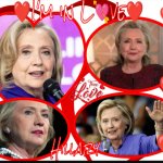 Hillary Clinton, Heart Throb.