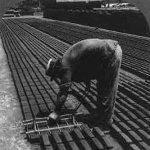 Old timey brick making