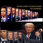Trump knocks down the deep state dominoes