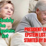 President Trump says Epstein list is hoax 'started by Democrats'