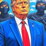 Donald Trump Big Daddy poster drawing